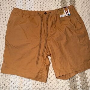 Eddie Bauer Men's Brown Flat Front Shorts